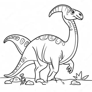 Parasaurolophus Kleurplaat 38666-32142