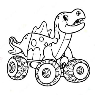 Dino Monstertruck Kleurplaat 39127-32488