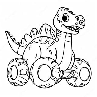 Fierce Dino Monstertruck Kleurplaat 39128-32498