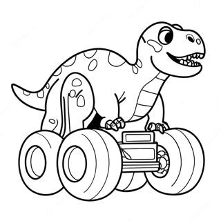 Fierce Dino Monstertruck Kleurplaat 39128-32499