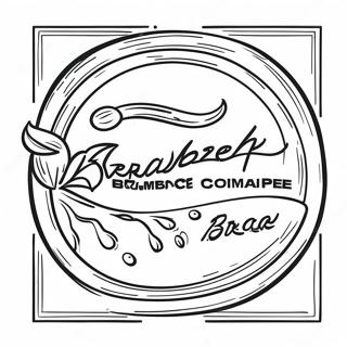 Kleurplaat Van Het Bread Barbershop Logo 39357-32674