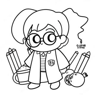 Harry Potter Chibi Kleurplaten