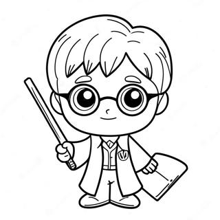 Harry Potter Chibi Kleurplaat 39637-32895