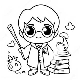 Harry Potter Chibi Kleurplaat 39637-32896