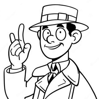 Inspecteur Gadget Met Zijn Gadgetarm Kleurplaat 39688-32935