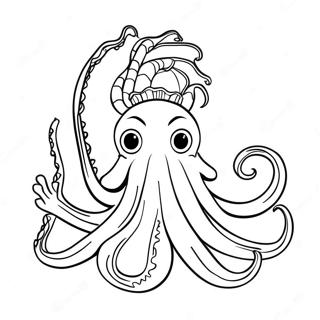 Seattle Kraken Mascotte Kleurplaat 39778-33003