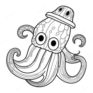 Seattle Kraken Mascotte Kleurplaat 39778-33004