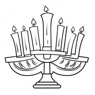 Hanukkah Menorah Kleurplaat 39997-33172