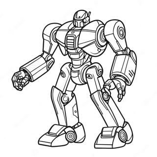 Futuristische Mecha Robot Kleurplaat 40068-33233