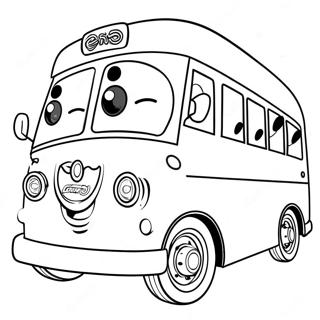 Tayo De Kleine Bus Met Vrienden Kleurplaat 40128-33281