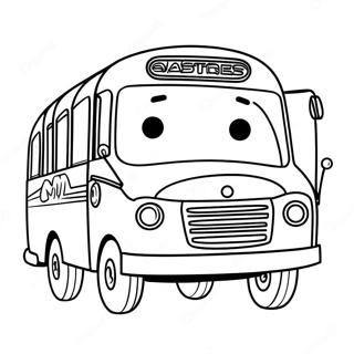 Tayo De Kleine Bus Met Vrienden Kleurplaat 40128-33283