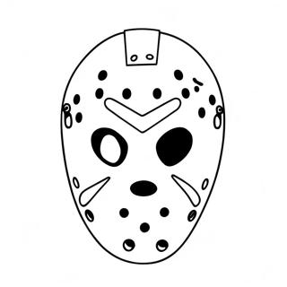 Jason Voorhees Masker Kleurplaat 40188-33340