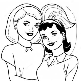 Betty En Veronica Kleurplaten