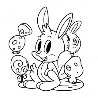 Tiny Toons Kleurplaat 40477-33544