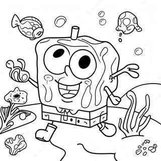 Kleurplaat Van Spongebob Squarepants Onderwater Avontuur 40628-33669