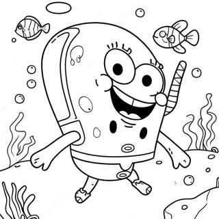 Kleurplaat Van Spongebob Squarepants Onderwater Avontuur 40628-33671