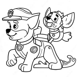 Paw Patrol Tracker Kleurplaat 40748-33753