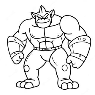 Machamp Kleurplaat 40868-33840