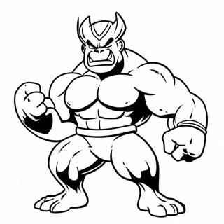 Machamp Spierballen Kleurplaat 40869-33833