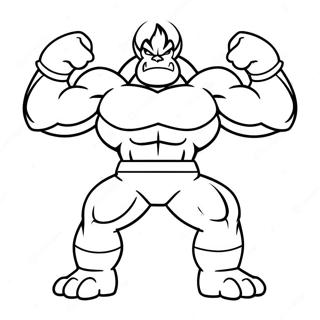 Machamp Spierballen Kleurplaat 40869-33834