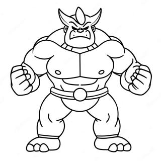 Machamp Spierballen Kleurplaat 40869-33836