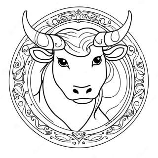 Stier Sterrenbeeld Kleurplaat 40898-33872