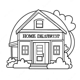 Home Depot Logo Kleurplaat 40908-33882