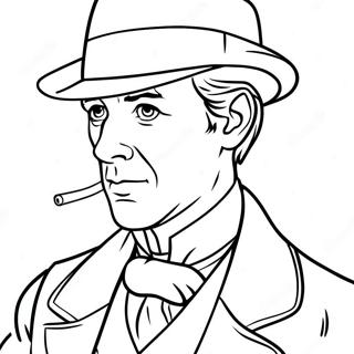 Sherlock Holmes Kleurplaat 40928-33887