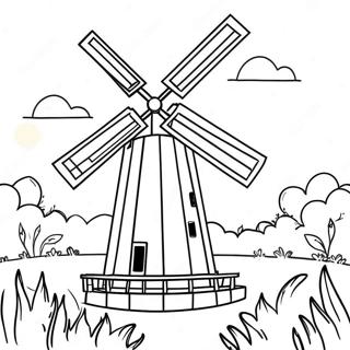 Molen Kleurplaat 41028-33980