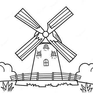 Molen Kleurplaat 41028-34078