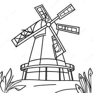 Molen Kleurplaat 41028-34080