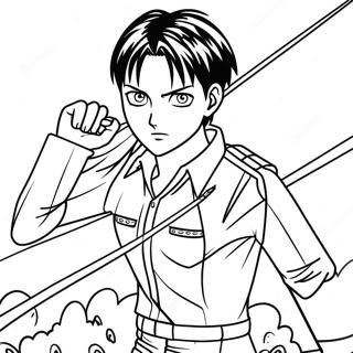 Levi Ackerman Attack On Titan Kleurplaat 41118-34146