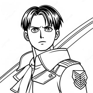 Levi Ackerman Attack On Titan Kleurplaat 41118-34147