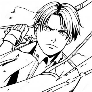 Levi Ackerman Attack On Titan Kleurplaat 41118-34148