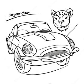 Jaguar Auto Kleurplaat 41158-34186