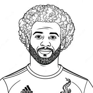 Mo Salah Kleurplaat 41188-34204