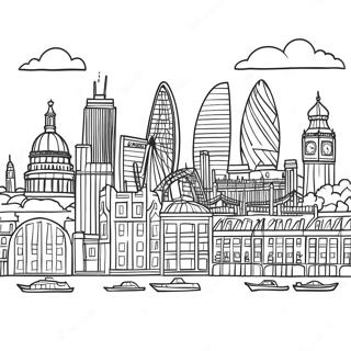 Londen Skyline Kleurplaat 41278-34279