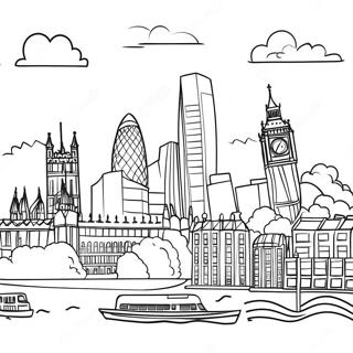 Londen Skyline Kleurplaat 41278-34280