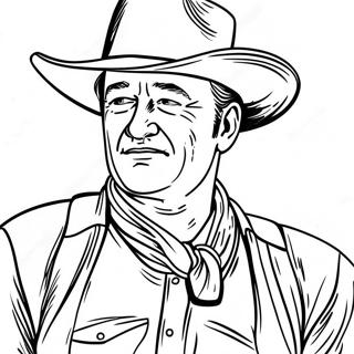 John Wayne Kleurplaat 41288-34275