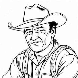 John Wayne Kleurplaat 41288-34276