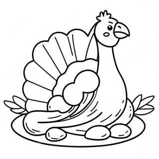 Kleurplaat Thanksgiving Kalkoen 41409-34368