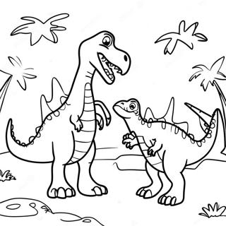 Spinosaurus Vs T Rex Epische Strijd Kleurplaat 41649-34560