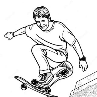 Tony Hawk Kleurplaat 41699-34616