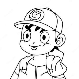 Ash Ketchum Kleurplaat 41719-34619