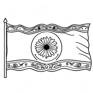 Indiase Vlag Kleurplaat 41829-34704