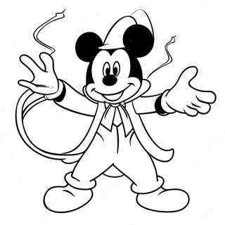 Magische Tovenaar Mickey In Actie Kleurplaat 42141-34952