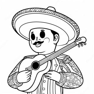 Mariachi Kleurplaat 42170-34971