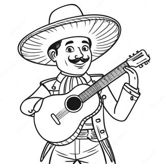 Mariachi Kleurplaat 42170-34972