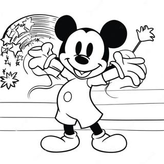 Mickey Mouse Viert Onafhankelijkheidsdag Kleurplaat 42191-34987