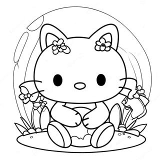 Hello Kitty Pasen Kleurplaat 42260-35040